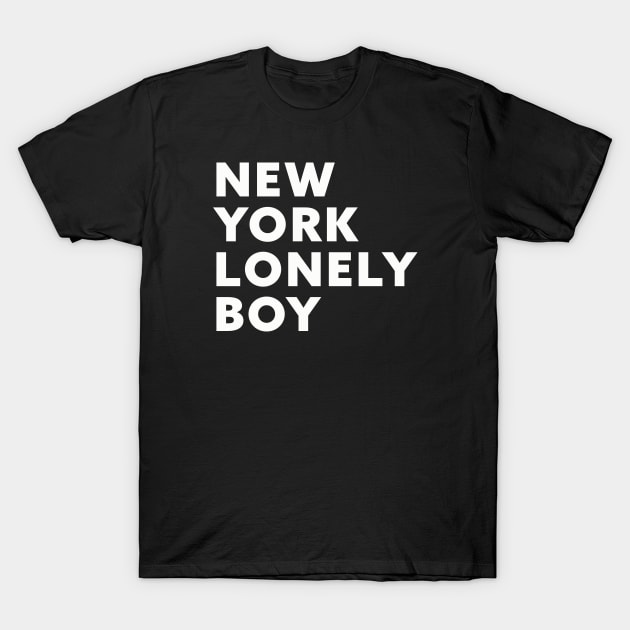 New York Lonely Boy T-Shirt by Friend Gate